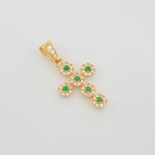 Dije Cruz Tupida | Oro Amarillo 18K | 1.95 g | 2.7 cm