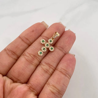 Dije Cruz Tupida | Oro Amarillo 18K | 1.95 g | 2.7 cm