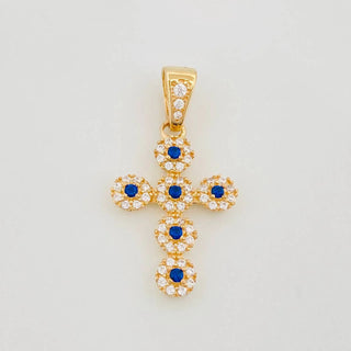 Dije Cruz Tupida | Oro Amarillo 18K | 2.7 g | 3 cm