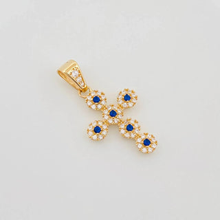 Dije Cruz Tupida | Oro Amarillo 18K | 2.7 g | 3 cm