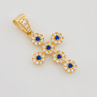 Dije Cruz Tupida | Oro Amarillo 18K | 2.7 g | 3 cm