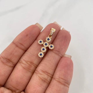 Dije Cruz Tupida | Oro Amarillo 18K | 2.7 g | 3 cm