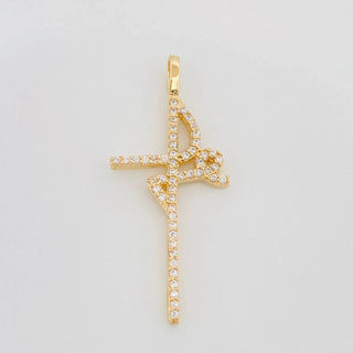 Dije Cruz Fe | Oro Amarillo 18K | 1.8 g | 3.5 cm