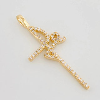Dije Cruz Fe | Oro Amarillo 18K | 1.8 g | 3.5 cm