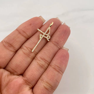 Dije Cruz Fe | Oro Amarillo 18K | 1.8 g | 3.5 cm