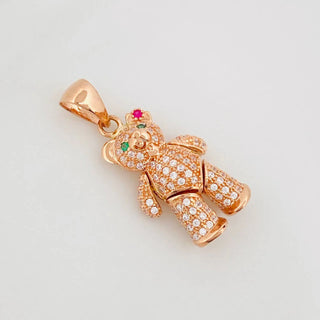 Dije Oso Moño Articulado | Oro Rosa 18K | 4.3 g | 3 cm