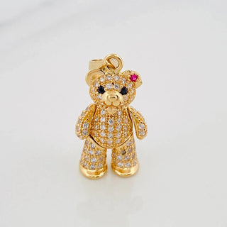 Dije Oso Moño Articulado | Oro Amarillo 18K | 4.4 g | 3 cm