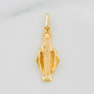 Dije Virgen Milagrosa | Oro Amarillo 18K | 2.2 g | 2.8 cm