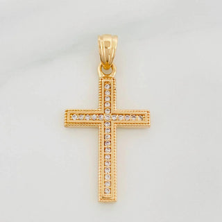 Dije Cruz | Oro Amarillo 18K | 2.3 g | 3 cm