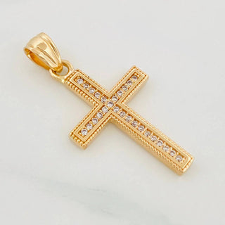 Dije Cruz | Oro Amarillo 18K | 2.3 g | 3 cm