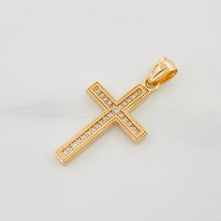Dije Cruz | Oro Amarillo 18K | 2.3 g | 3 cm