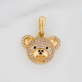 Dije Cara Oso | Oro Amarillo 18K | 3.05 g | 2 cm