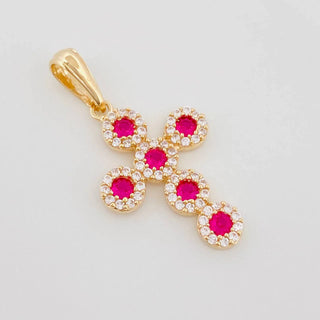 Dije Cruz Tupida | Oro Amarillo 18K | 2.6 g | 3.3 cm