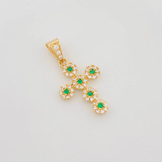 Dije Cruz Tupida | Oro Amarillo 18K | 1.8 g | 2.5 cm