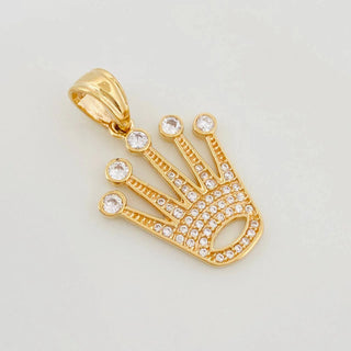 Dije Corona | Oro Amarillo 18K | 3.55 g | 3 cm
