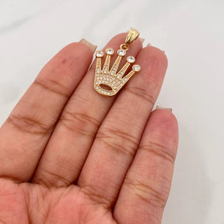Dije Corona | Oro Amarillo 18K | 3.55 g | 3 cm