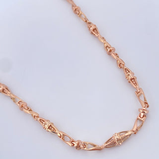 Cadena Rustica Dubai | Oro Rosa 18K | 31.75 g | 67.1 cm | 3.8 mm