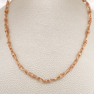 Cadena Rustica Dubai | Oro Rosa 18K | 31.75 g | 67.1 cm | 3.8 mm