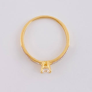 Anillo Solitario Churumbela Cuadrada | Oro Amarillo 18K | 1.75 g | T7