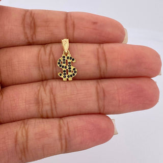 Dije Signo Peso | Oro Amarillo 18K | 0.65 g | 1.8 cm