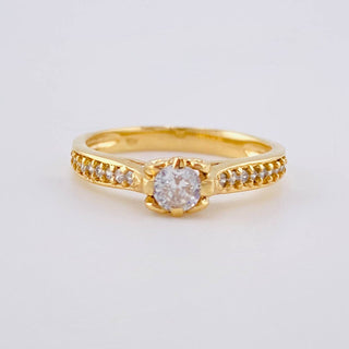 Anillo Solitario Churumbela | Oro Amarillo 18K | 2.9 g | T6 3/4