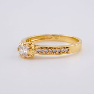 Anillo Solitario Churumbela | Oro Amarillo 18K | 2.9 g | T6 3/4