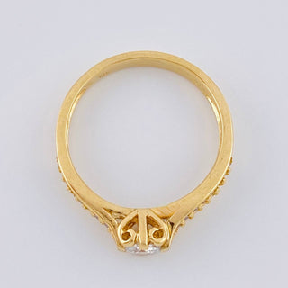 Anillo Solitario Churumbela | Oro Amarillo 18K | 2.9 g | T6 3/4