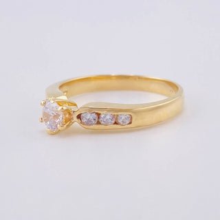 Anillo Solitario Tupido | Oro Amarillo 18K | 2.95 g | T6