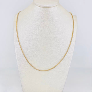Cadena Franco | Dos Oros Amarillo Blanco 18K | 2.6 g | 60 cm | 1.29 mm