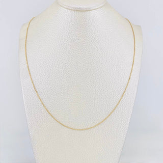 Cadena Militar Diamantada | Oro Amarillo 18K | 2.45 g | 50 cm | 0.9 mm