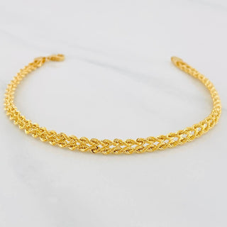 Pulso Lazo Corazón | Oro Amarillo 18K | 2.75 g | 19.3 cm | 4.14 mm