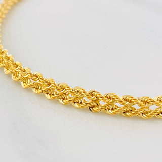 Pulso Lazo Corazón | Oro Amarillo 18K | 2.75 g | 19.3 cm | 4.14 mm