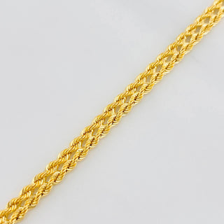 Pulso Lazo Corazón | Oro Amarillo 18K | 2.75 g | 19.3 cm | 4.14 mm