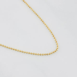 Cadena Militar Diamantada | Oro Amarillo 18K | 2.45 g | 50 cm | 0.9 mm