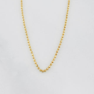 Cadena Militar Diamantada | Oro Amarillo 18K | 2.45 g | 50 cm | 0.9 mm