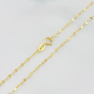 Cadena Flor Espejo | Oro Amarillo 18K | 0.9 g | 45 cm | 1.5 mm