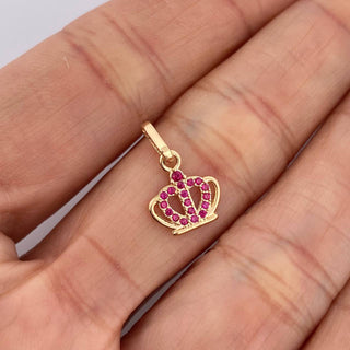 Dije Corona | Oro Amarillo 18K | 0.7 g | 1.7 cm