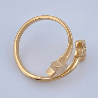 Anillo Abrazo Estrella | Oro Amarillo 18K | 3.15gr | T6