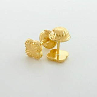 Topos Trébol Diamantado | Oro Amarillo 18K | 0.55 g | 5.2 mm