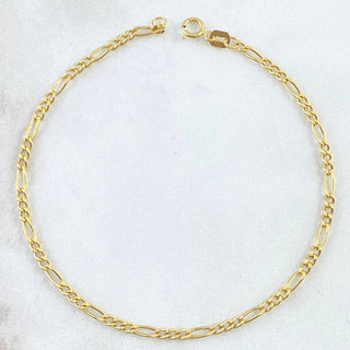 Pulso Figaro | Oro Amarillo 18K | 1.75 g | 19 cm | 2.9 mm