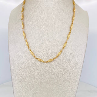 Cadena Rustica Punteada | Oro Amarillo 18K | 10.8 g | 60.5 cm | 3.21 mm