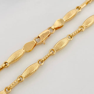 Cadena Rustica Punteada | Oro Amarillo 18K | 10.8 g | 60.5 cm | 3.21 mm