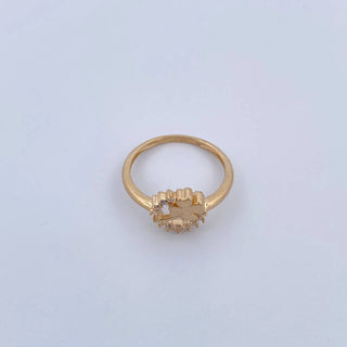 Anillo Trebol Suerte | Oro 18K | 2.35gr | T7 1/2