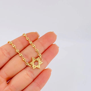 Pulso Gc Herraje Estrella De David | Oro Amarillo 18K | 2.4 g | 16 cm | 3.1 mm