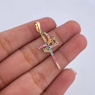 Dije Cruz Fe | Oro Amarillo 18K | 1.45 g | 3.5 cm
