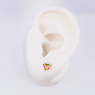 Topos Silueta Corazón | Oro Amarillo 18K | 0.85 g | 5.5 mm