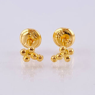 Topos Cruz Burbujas | Oro Amarillo 18K | 0.8 g | 5.85 mm