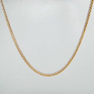 Cadena Chino | Dos Oros Amarillo Blanco 18K | 5.05 g | 60 cm | 1.1 mm