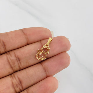 Dije Silueta Gato | Oro Amarillo 18K | 0.95 g | 2 cm