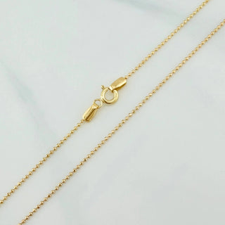 Cadena Militar | Oro Amarillo 18K | 2.4 g | 50 cm | 0.5 mm